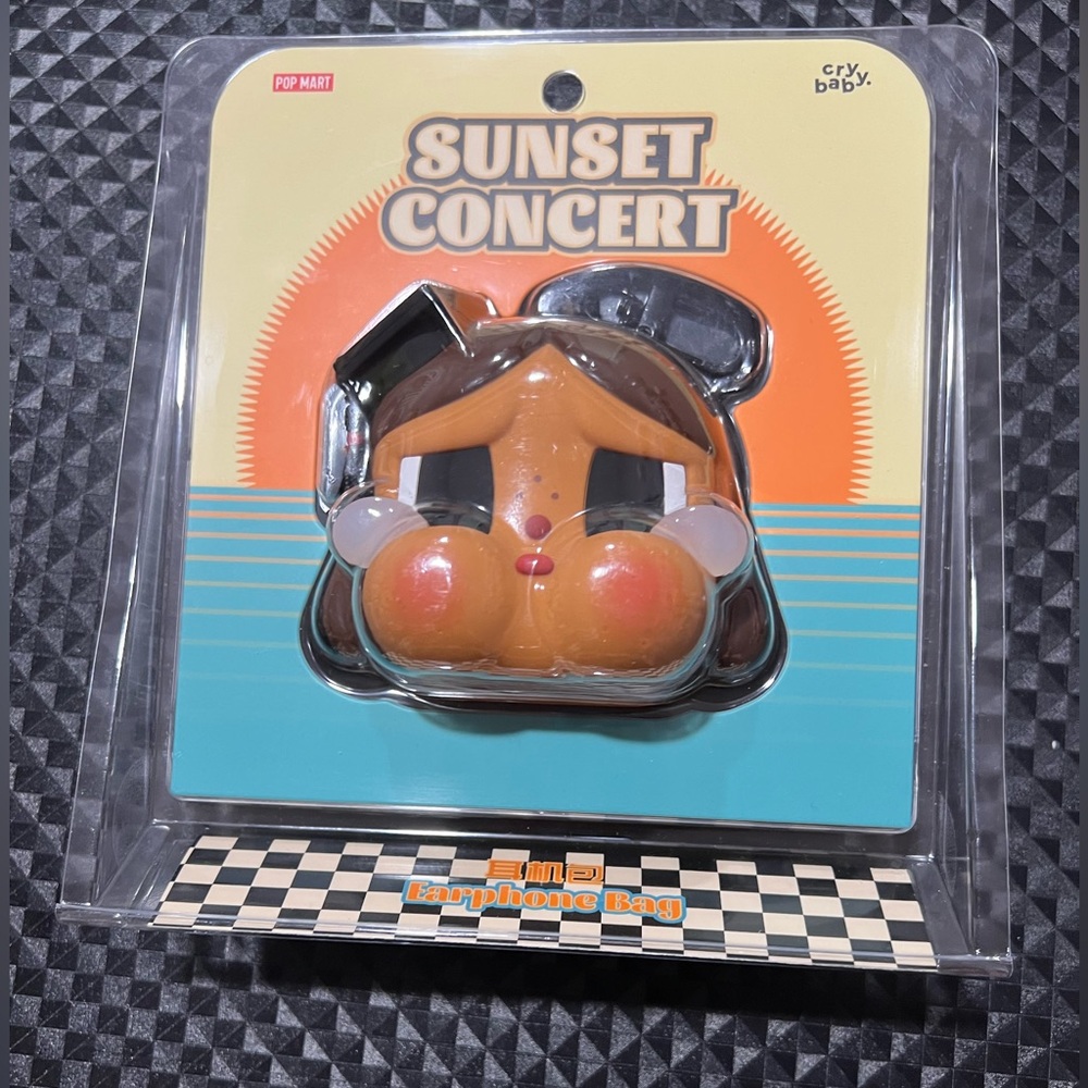 Sunset Concert Keychain earphone case